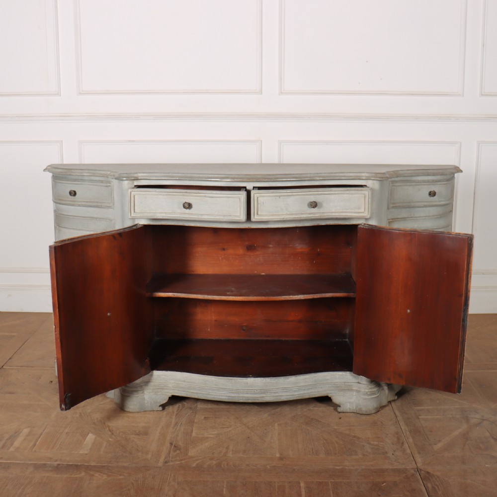 Italian Painted Serpentine Sideboard View VIII