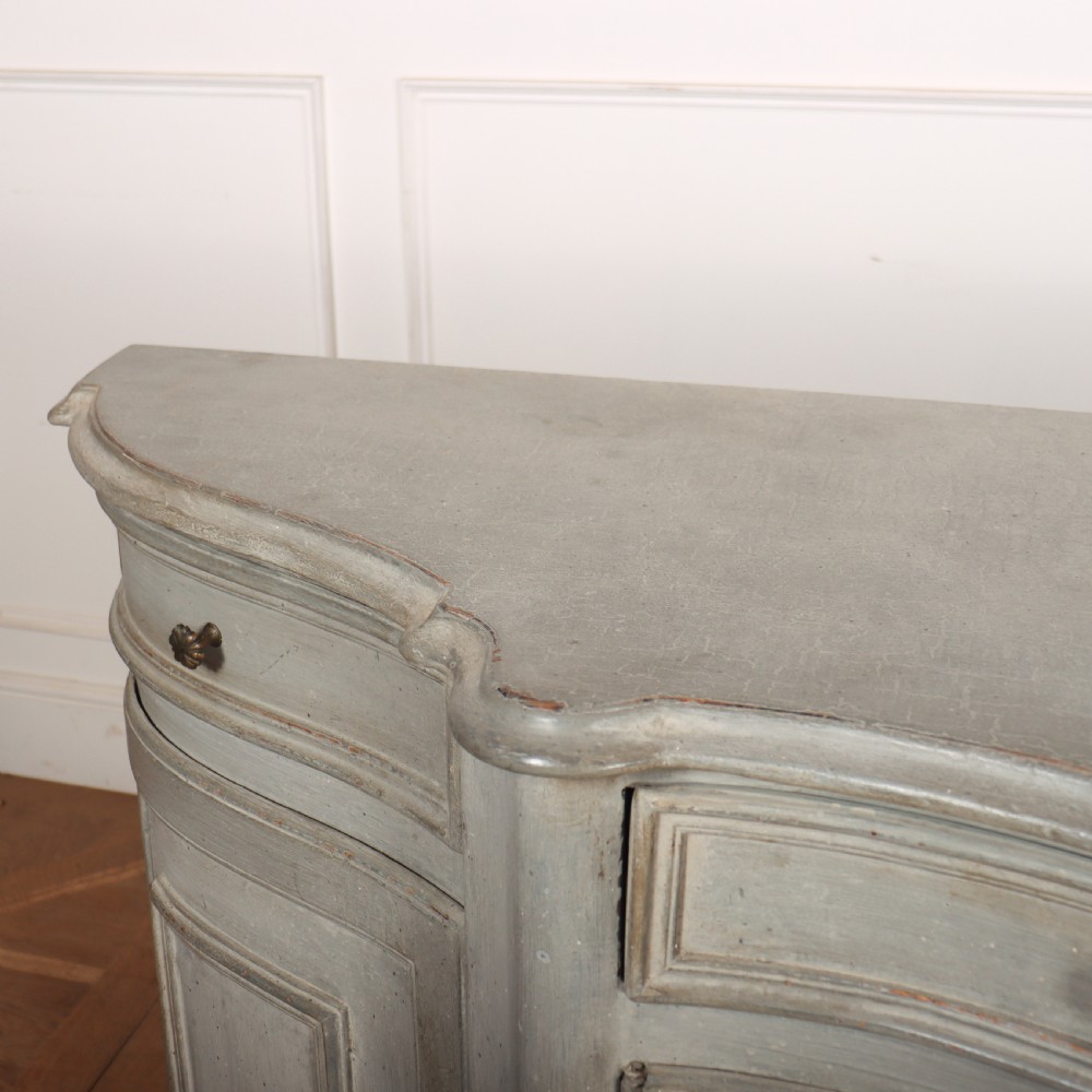 Italian Painted Serpentine Sideboard View IX