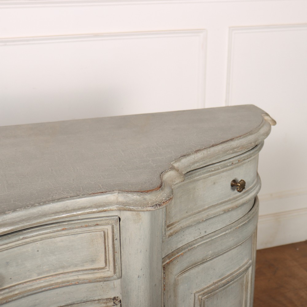 Italian Painted Serpentine Sideboard View X