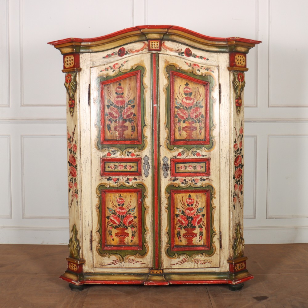 Austrian Painted Marriage Amoire