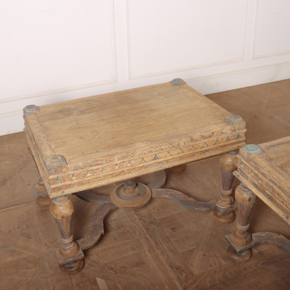 Pair of Bleached Oak Lamp Tables View V