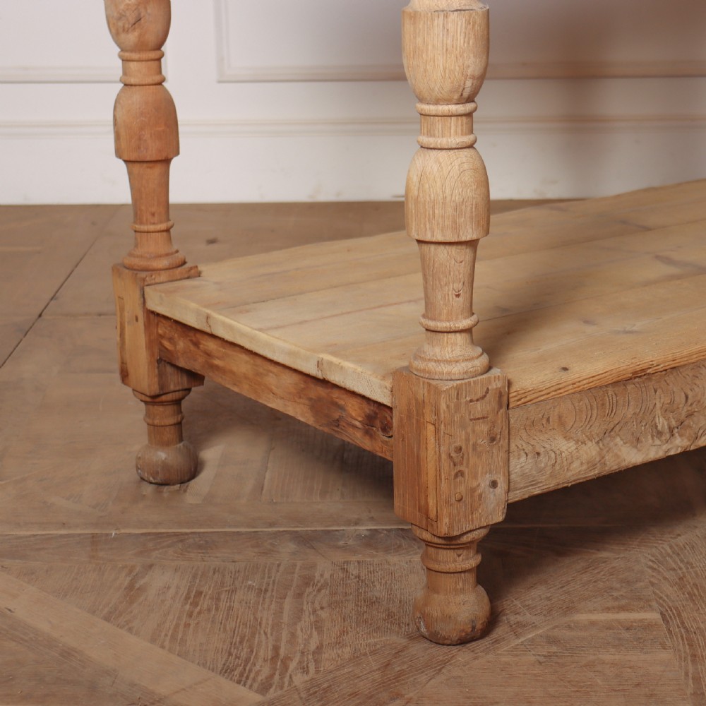 French Bleached Oak Drapers Table View III