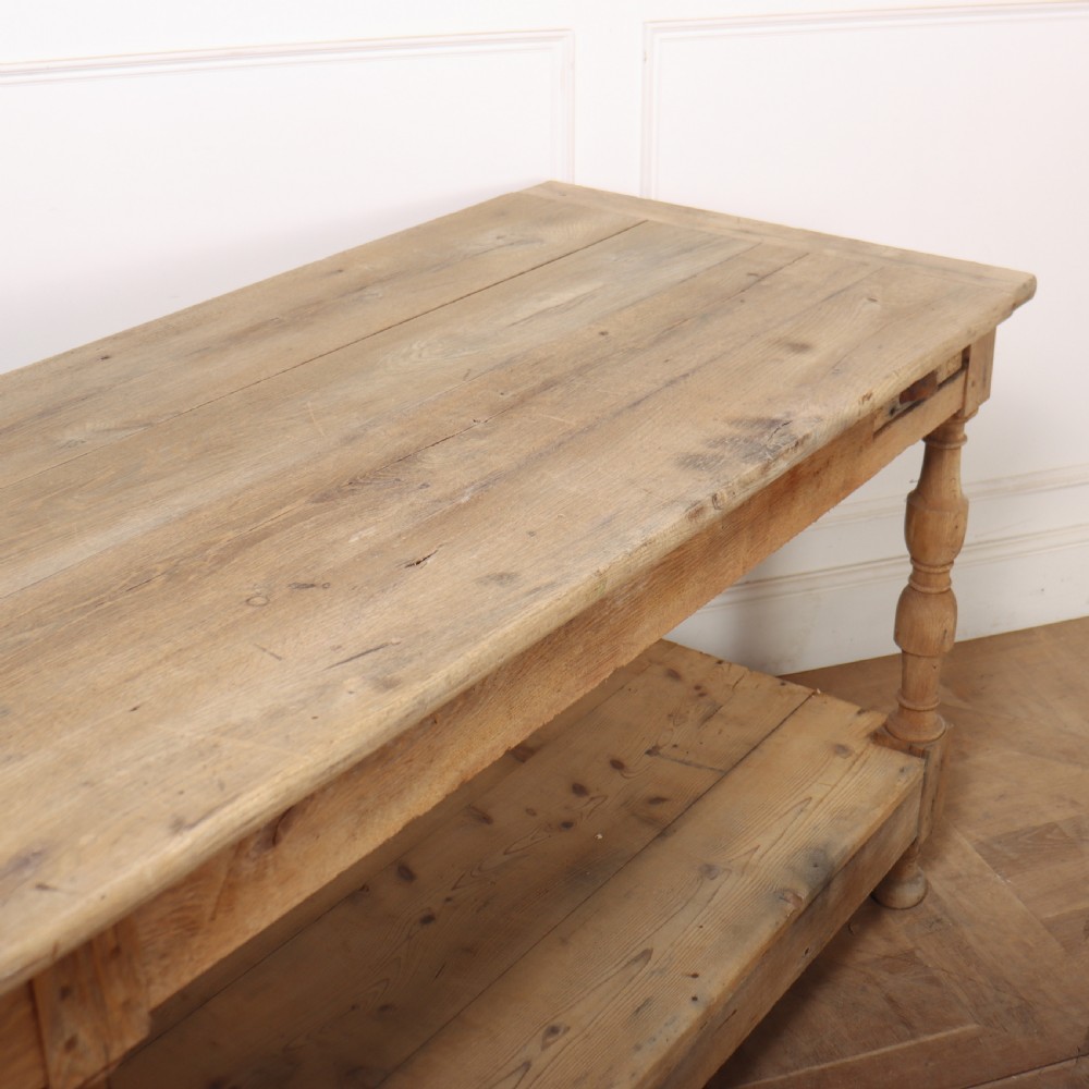 French Bleached Oak Drapers Table View VII