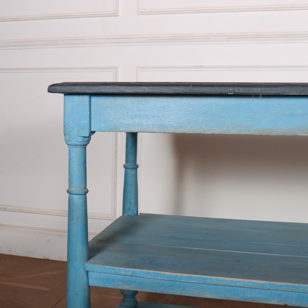 French Painted Drapers Table View IV