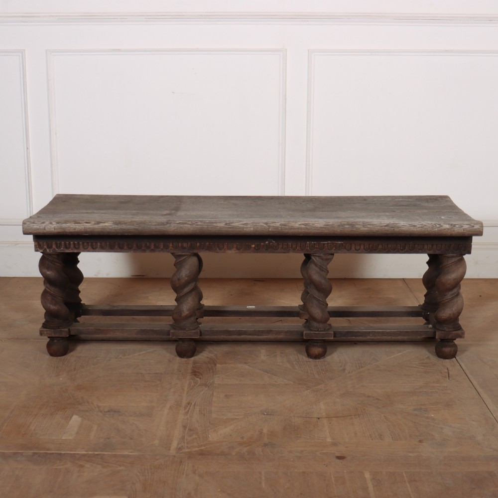 French Weathered Oak Stool