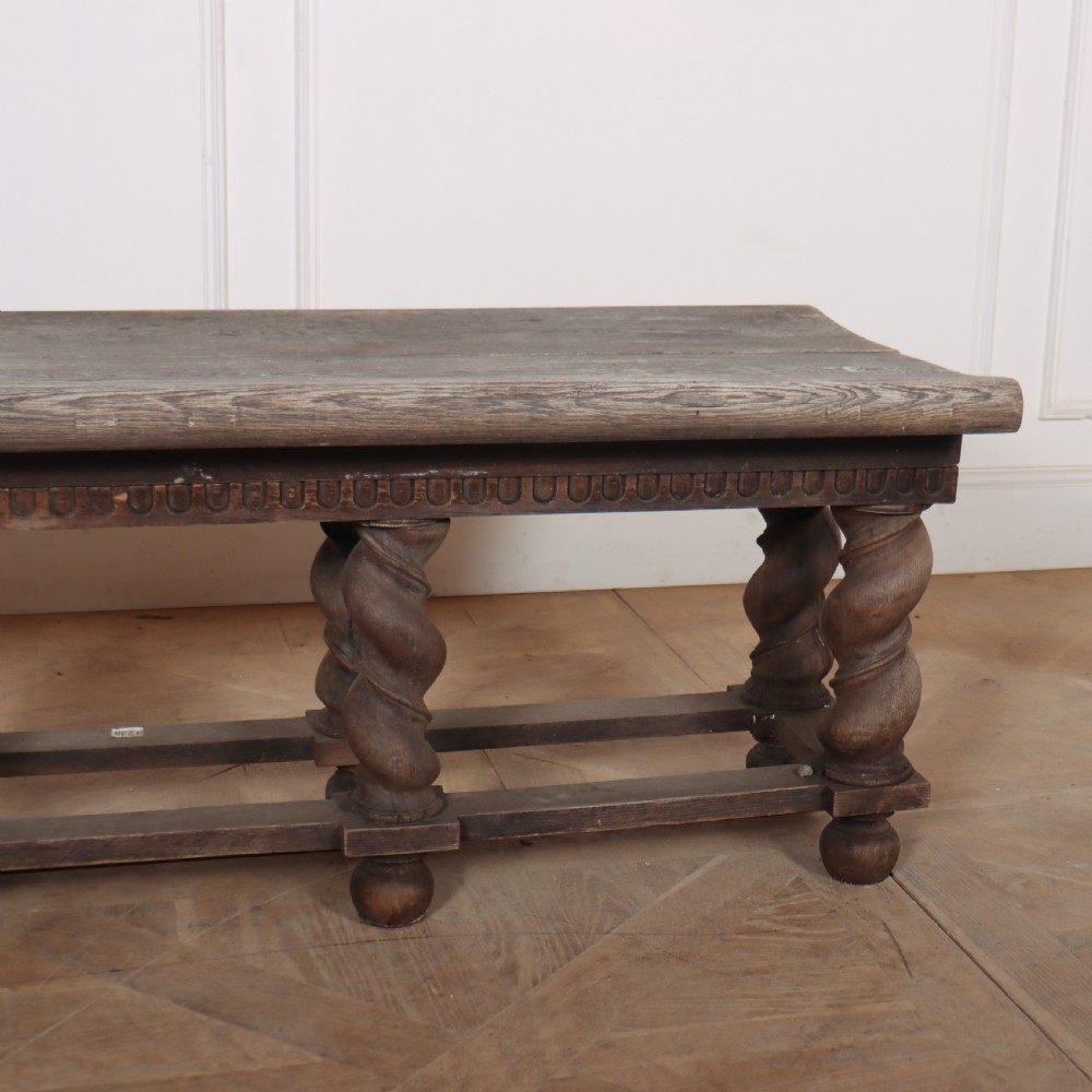 French Weathered Oak Stool View IV