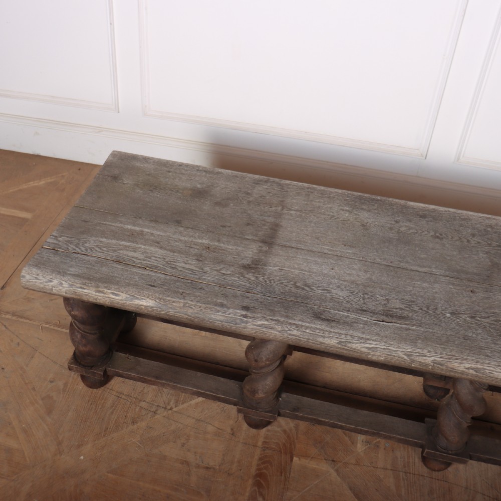 French Weathered Oak Stool View VI