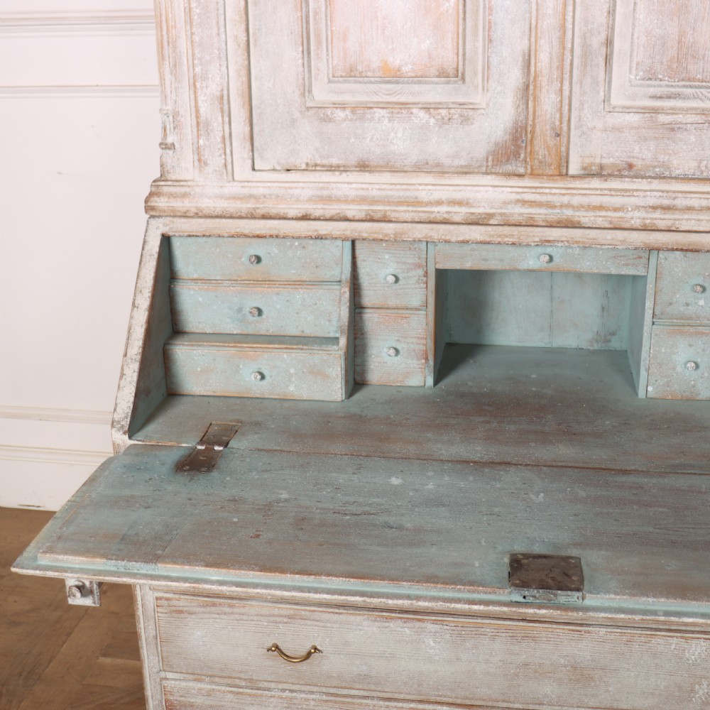 Swedish Painted Bureau Bookcase View X