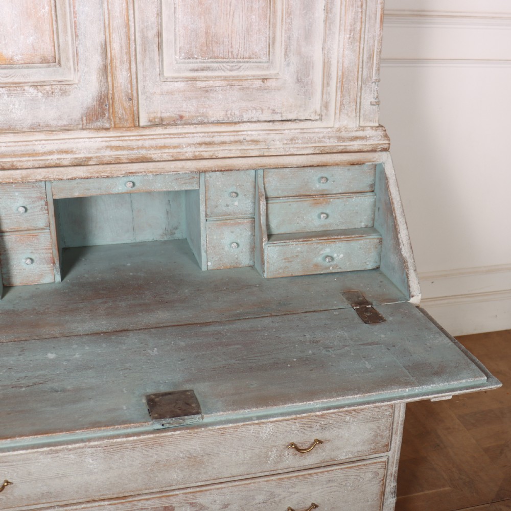 Swedish Painted Bureau Bookcase View XI