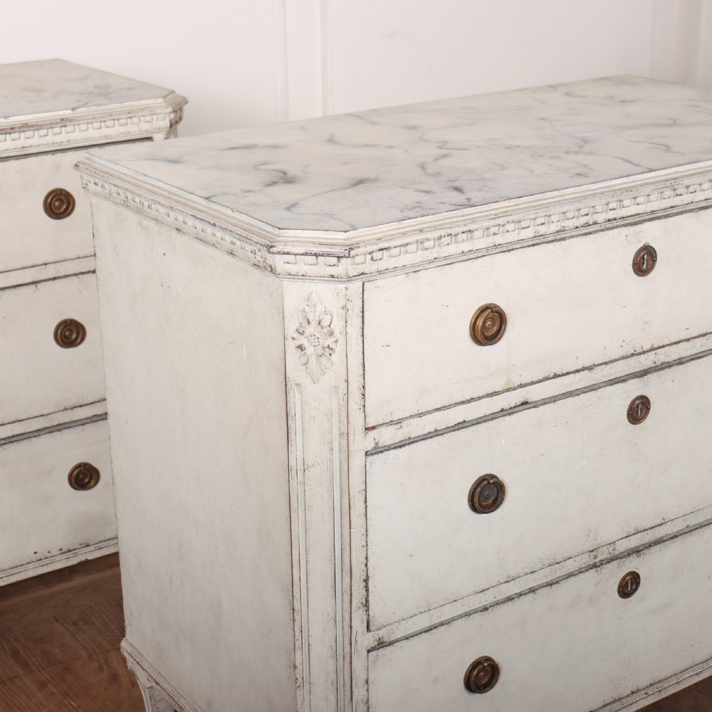 Pair of Swedish Painted Commodes View IV