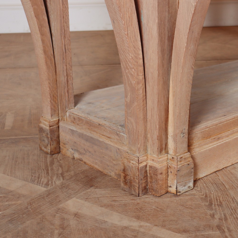Large French Bleached Oak Console View II