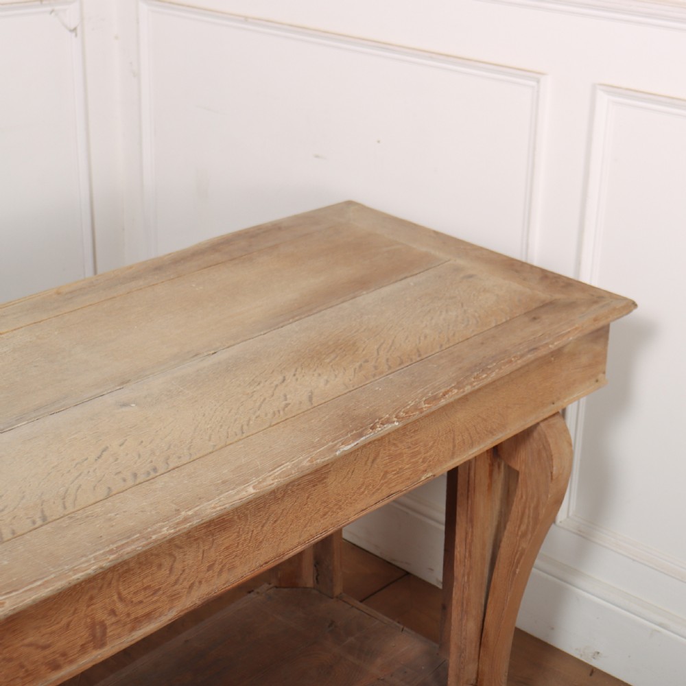 Large French Bleached Oak Console View VIII