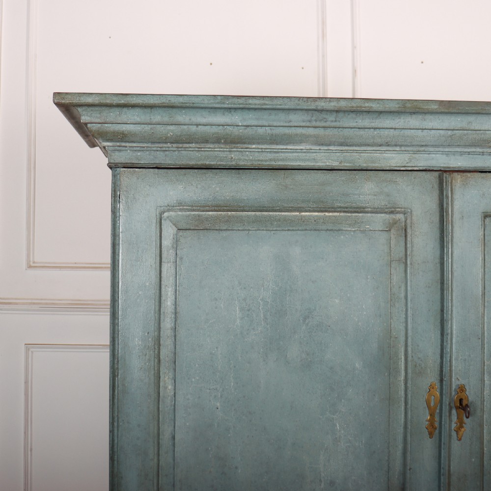 18th Century Painted Linen Cupboard View II