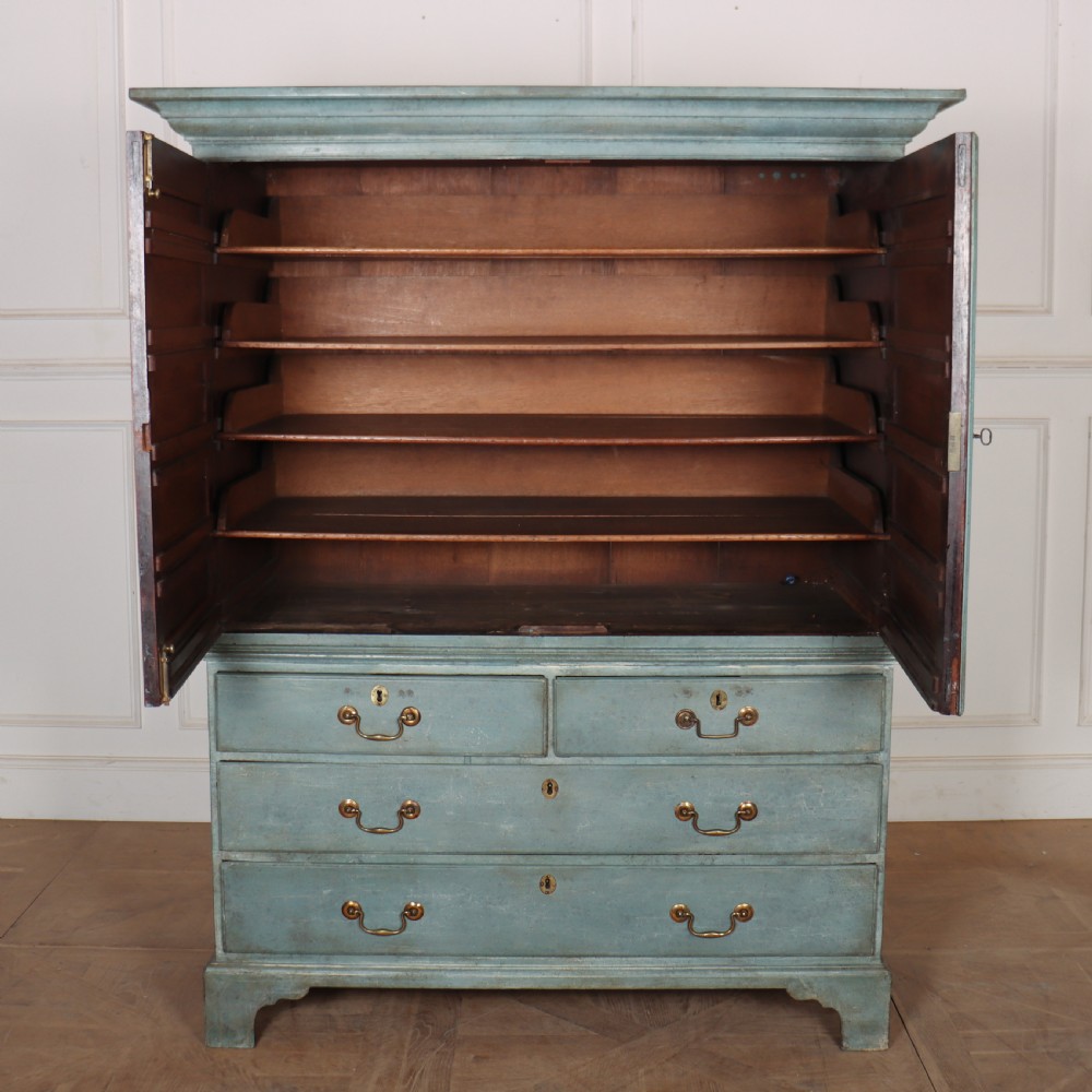 18th Century Painted Linen Cupboard View IV