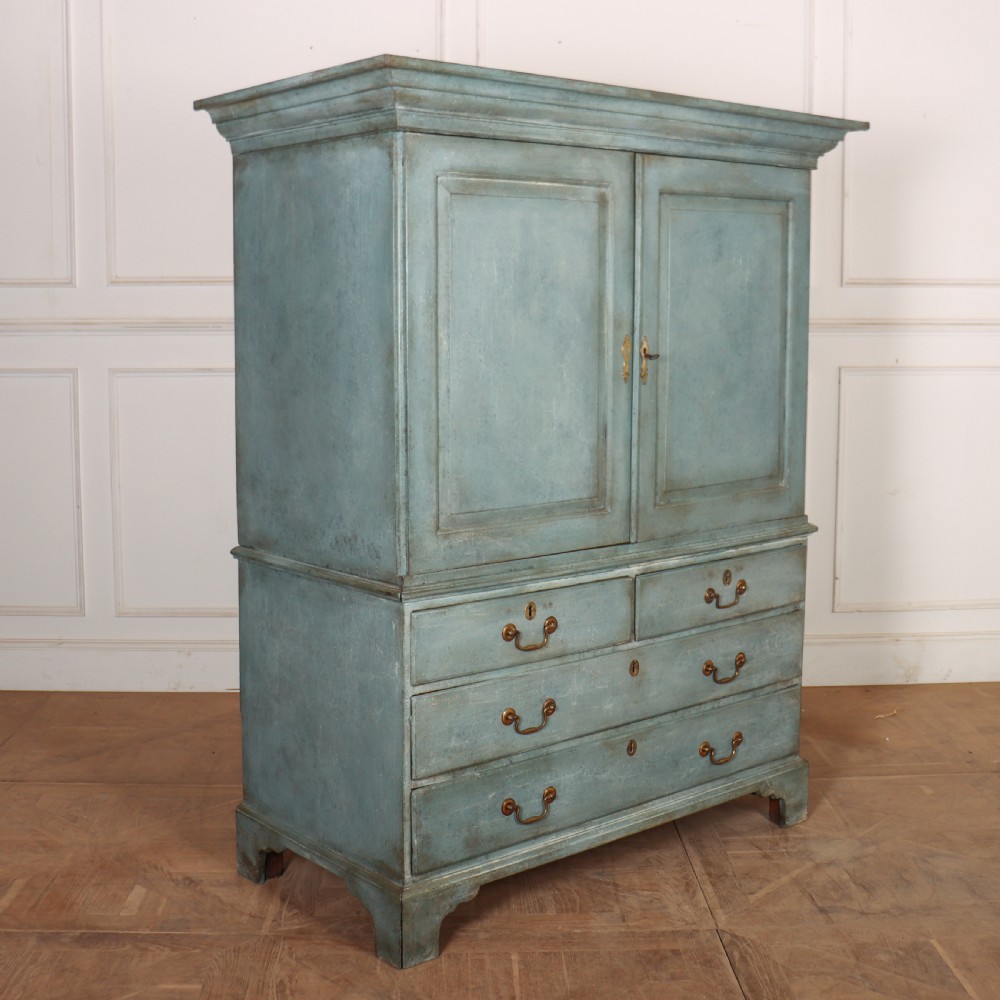 18th Century Painted Linen Cupboard View VIII