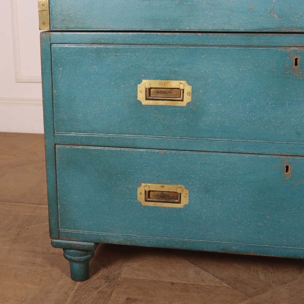 Painted English Military Chest View VI