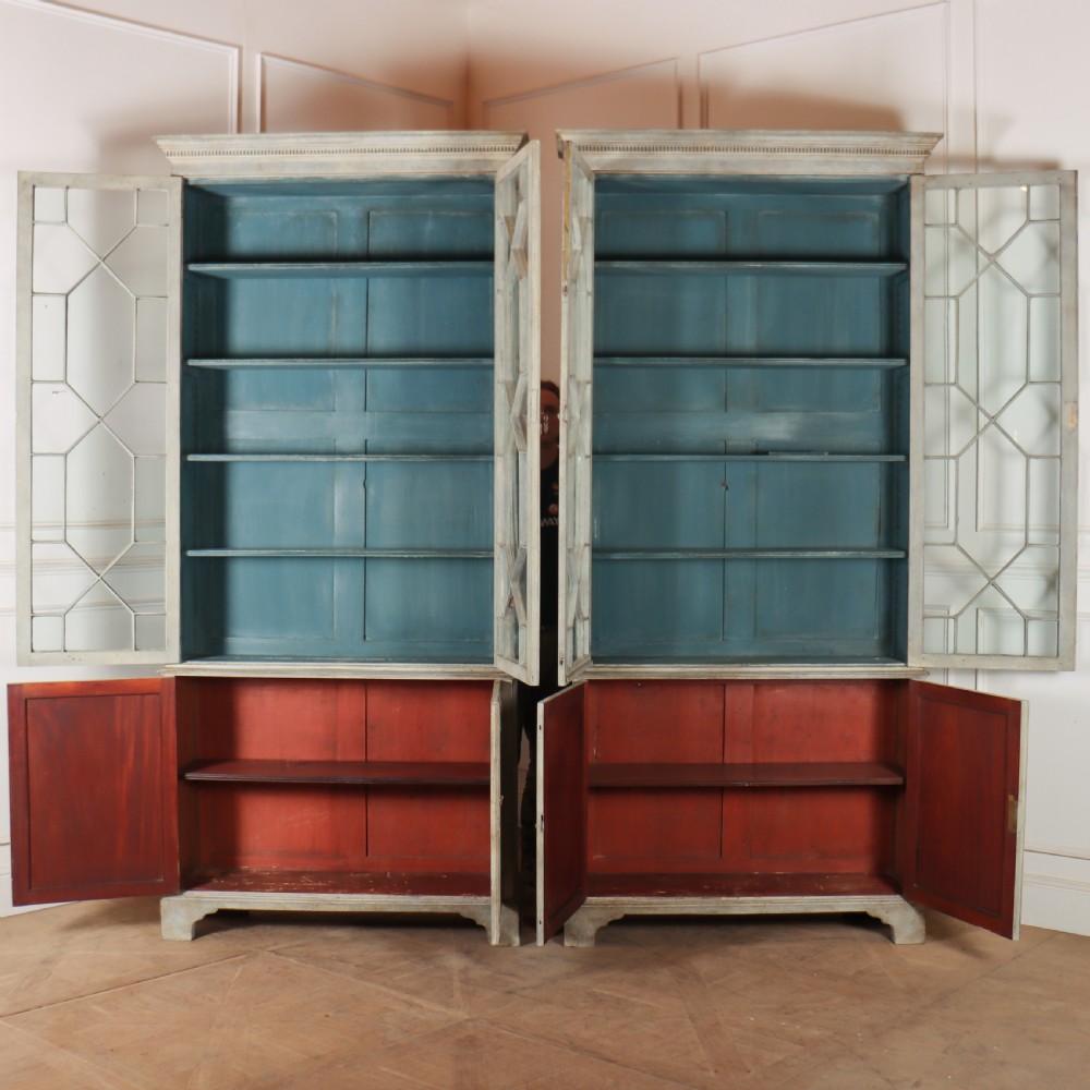 Pair of Country House Bookcases View VI