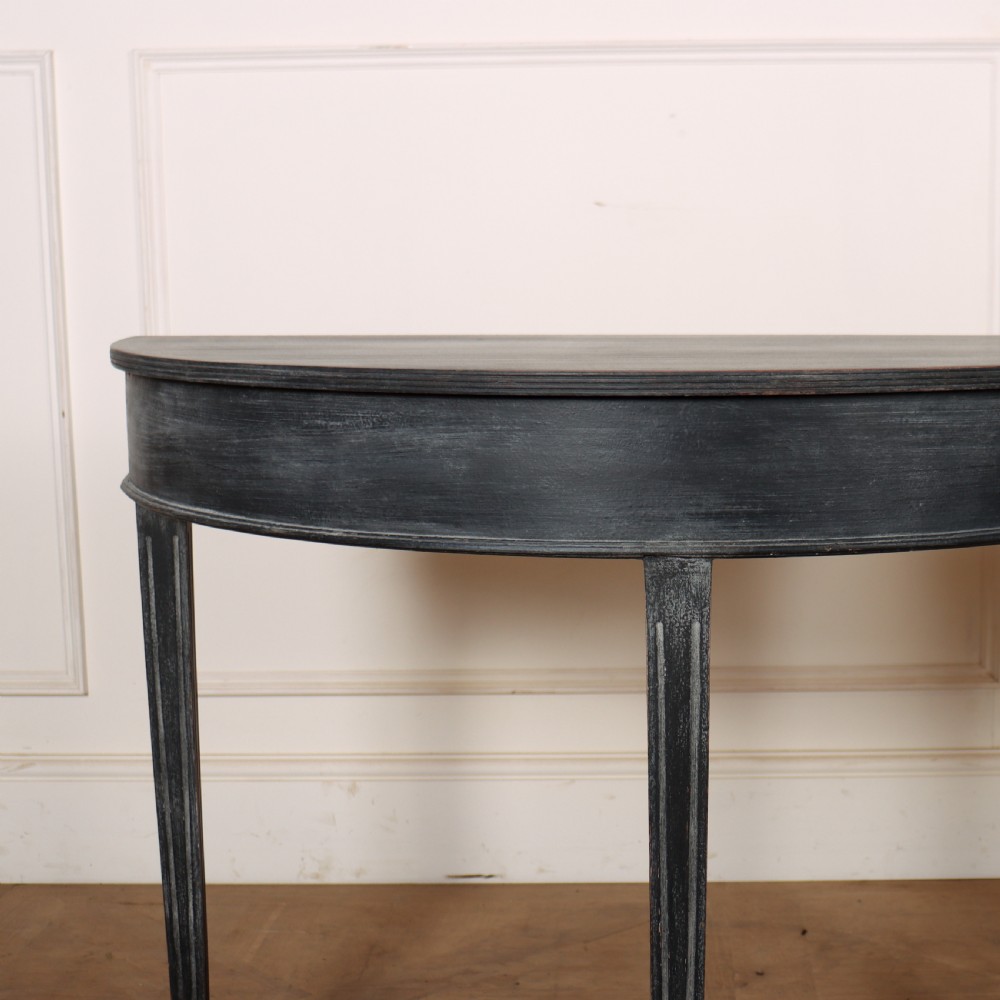 Pair of Swedish Demi-Lune Consoles View II
