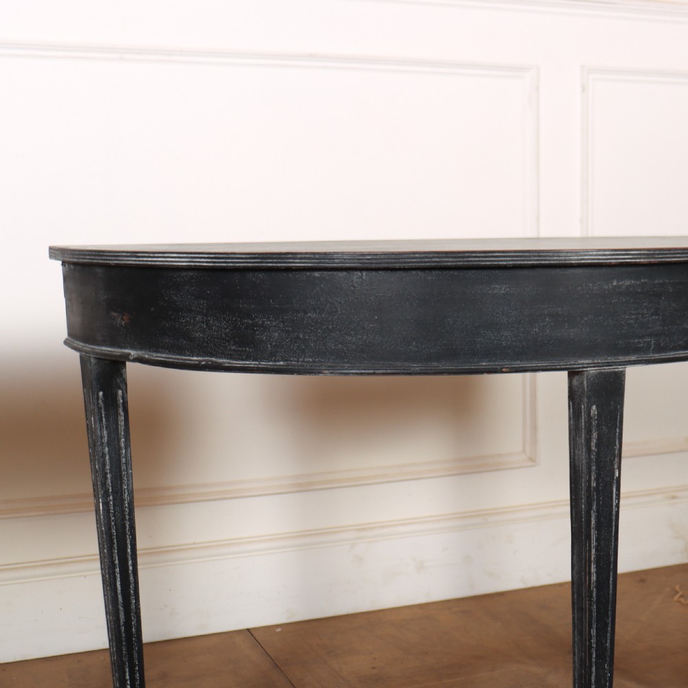 Pair of Swedish Demi-Lune Consoles View III