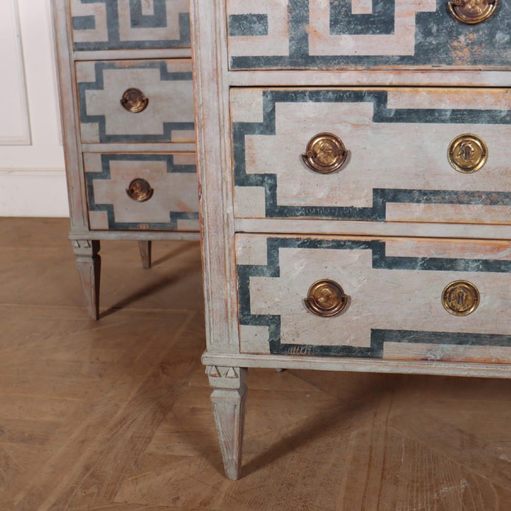 Pair of Swedish Painted Commodes View III