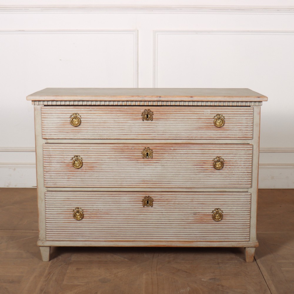 Swedish Painted Pine Commode