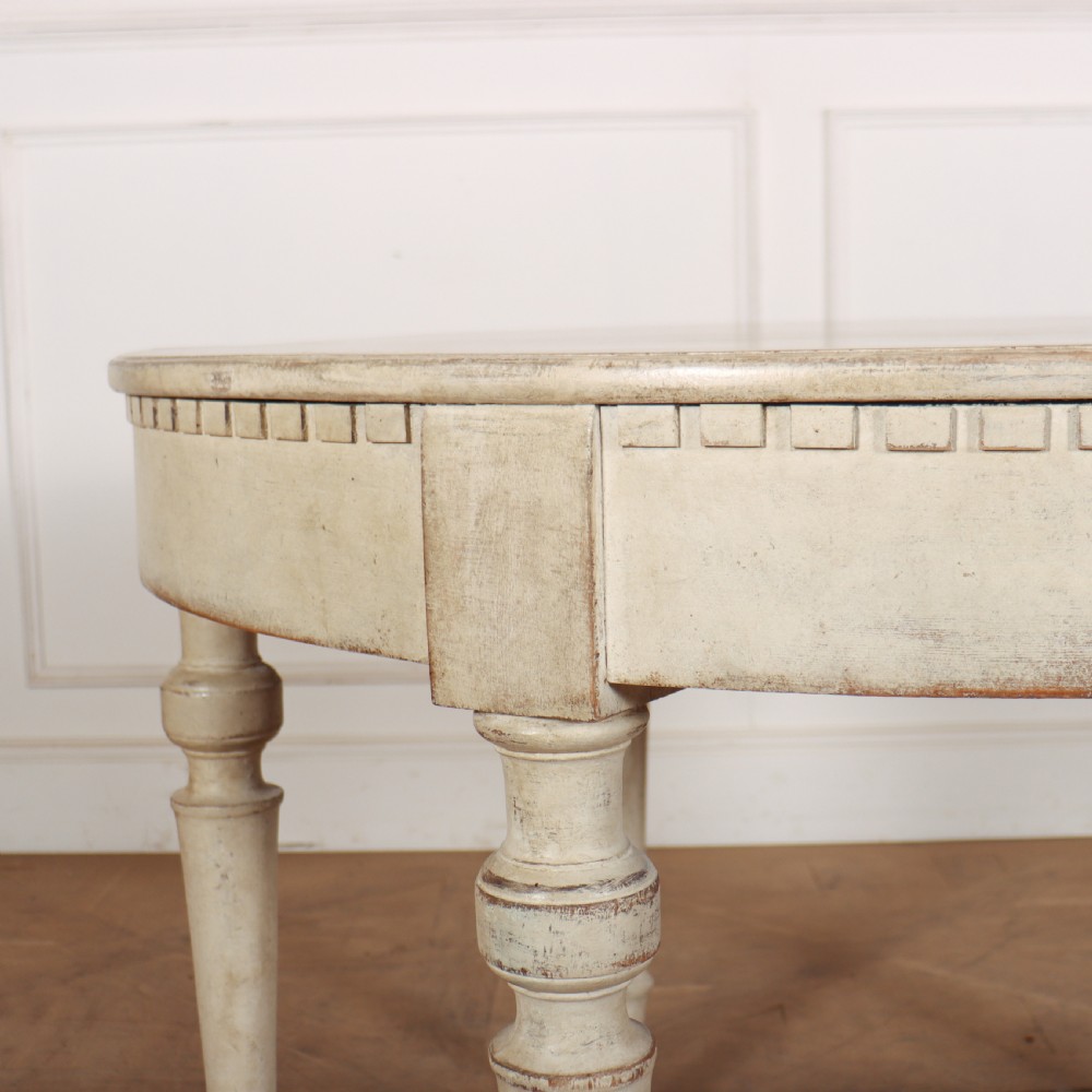 Swedish Painted Extending Dining Table View VI