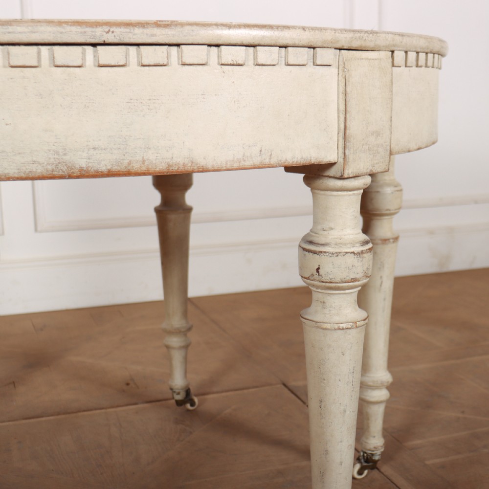 Swedish Painted Extending Dining Table View VII