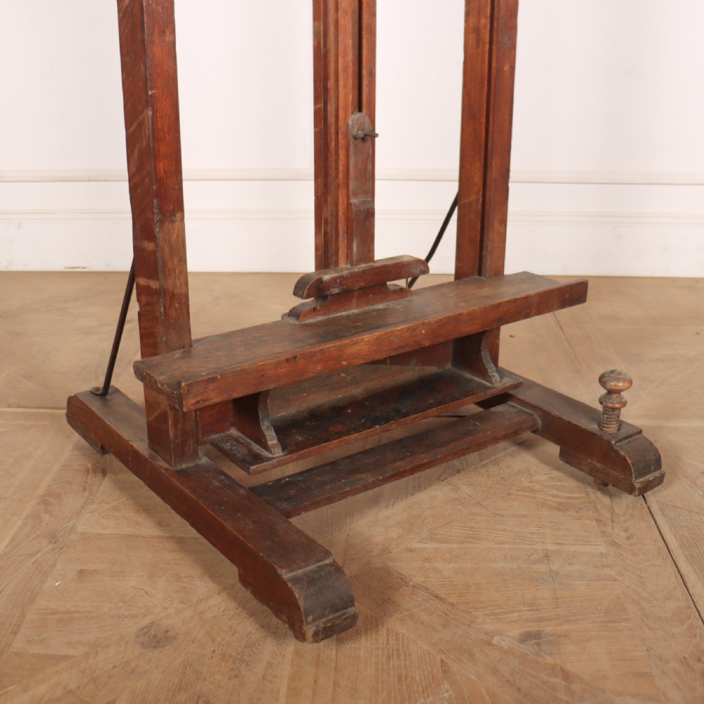 19th Century Scottish Oak Easel View II