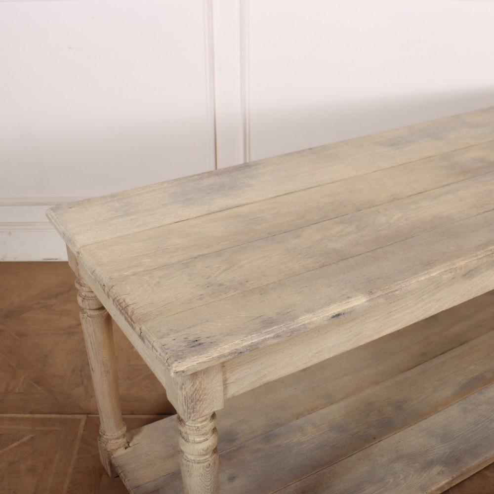 French Bleached Oak Drapers Table View III