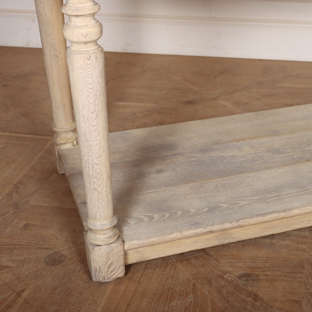 French Bleached Oak Drapers Table View IV