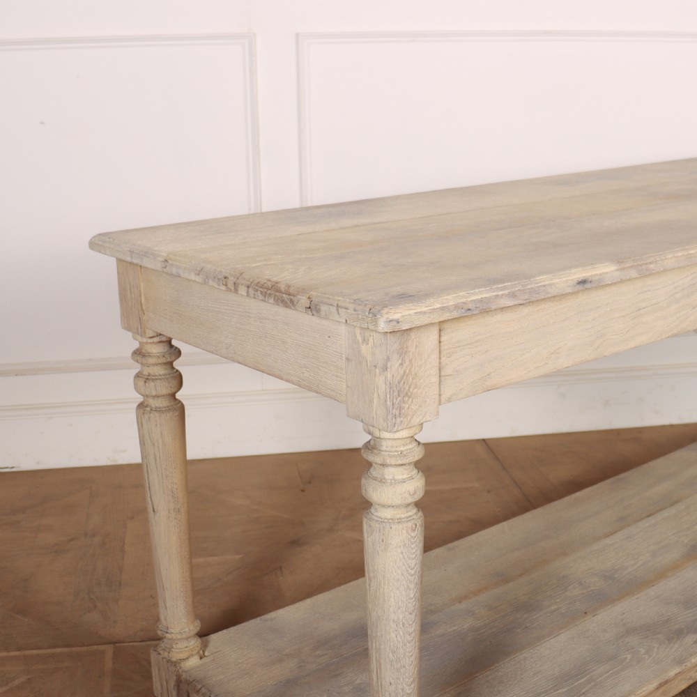 French Bleached Oak Drapers Table View VI