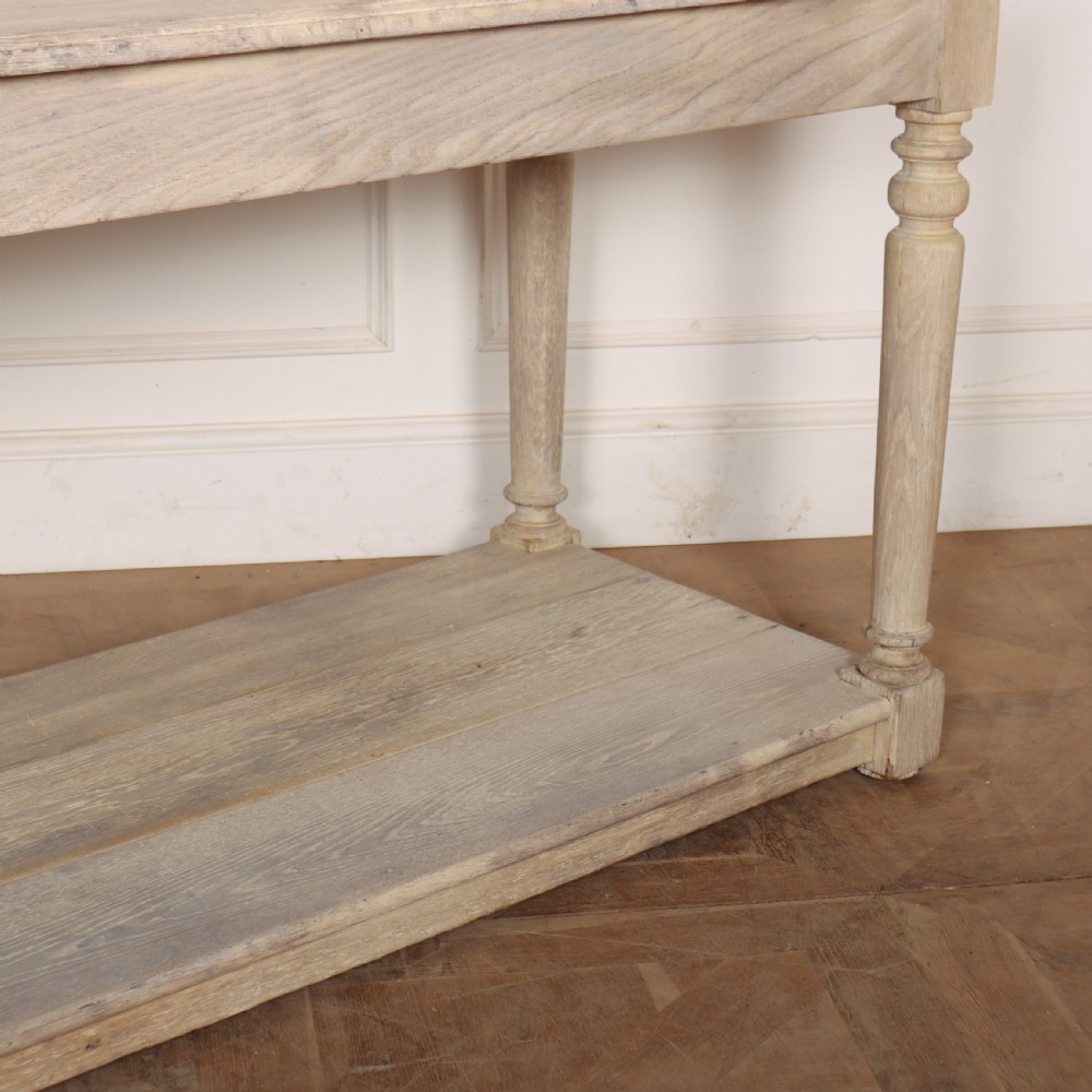 French Bleached Oak Drapers Table View VII