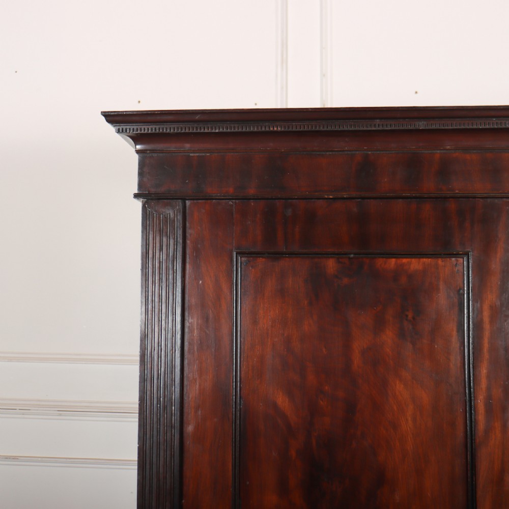 18th Century English Mahogany Wardrobe View II