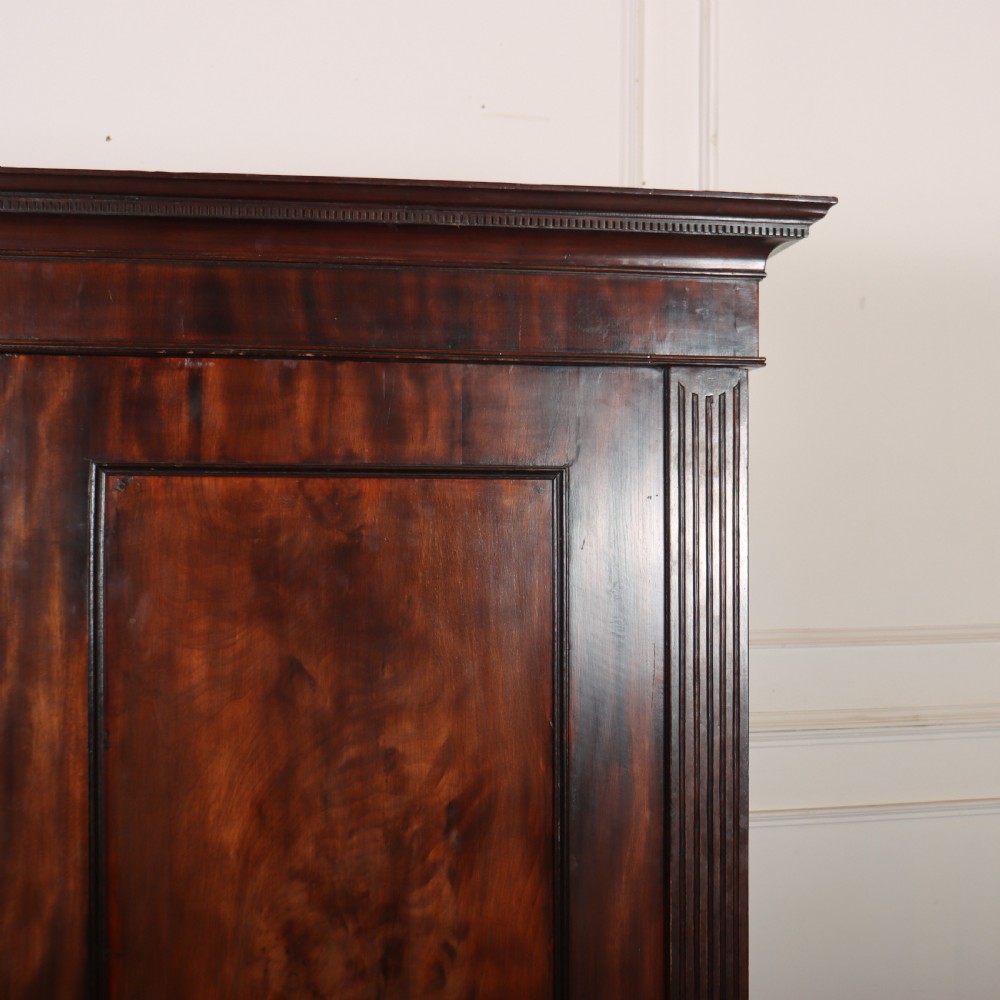 18th Century English Mahogany Wardrobe View VI