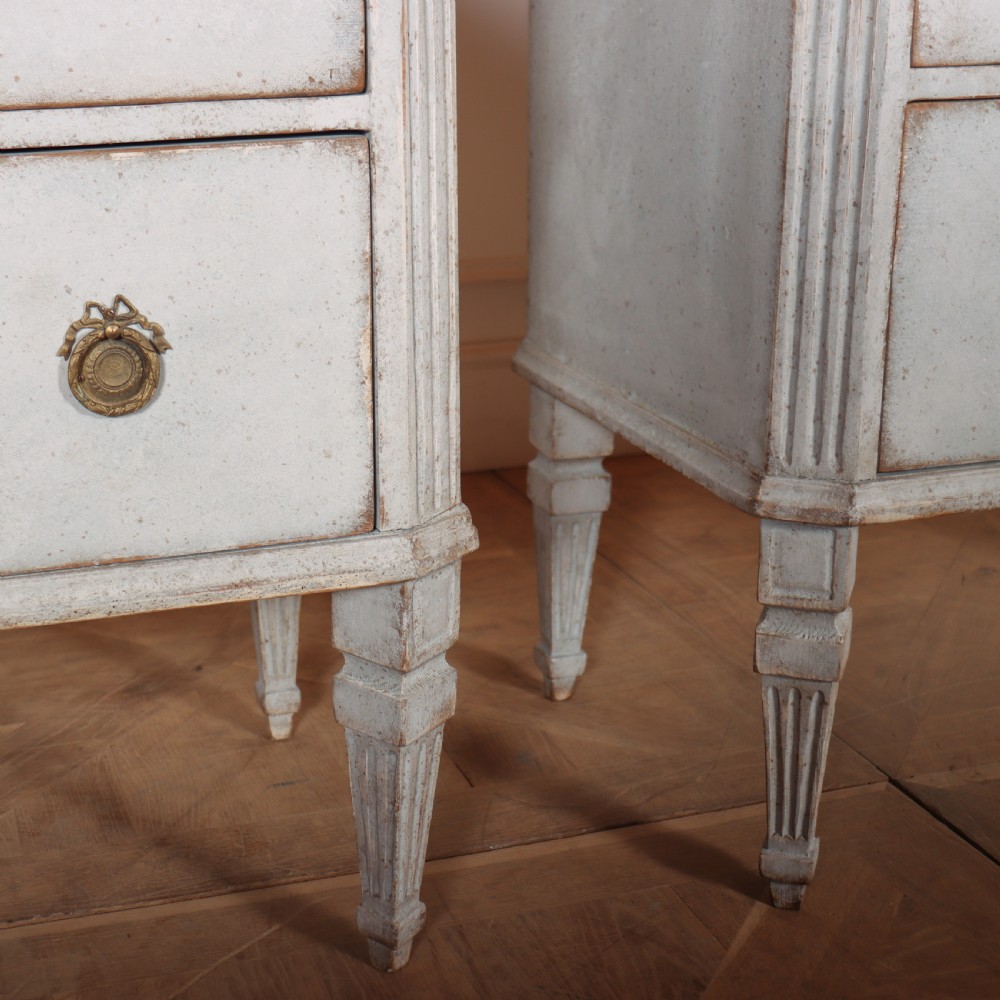 Pair of Swedish Painted Commodes View V