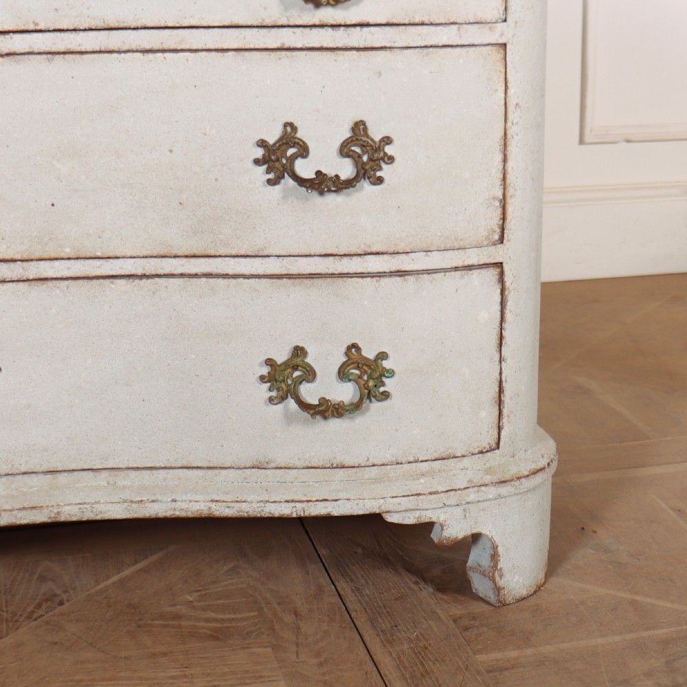 Austrian Painted Serpentine Commode View II