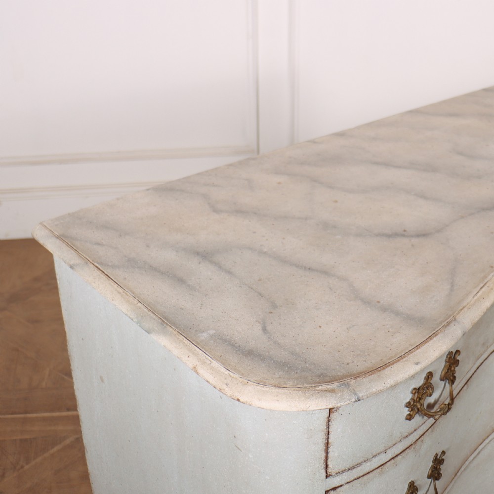 Austrian Painted Serpentine Commode View VII