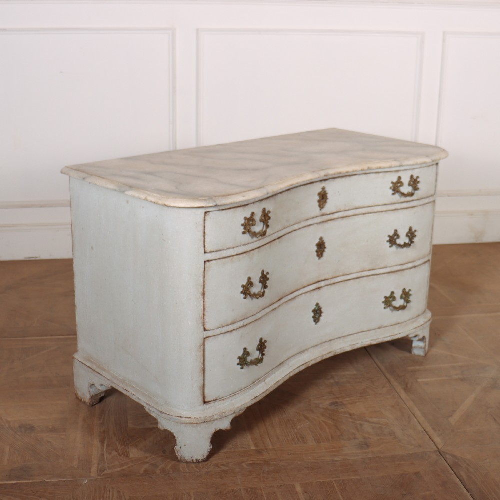 Austrian Painted Serpentine Commode View VIII