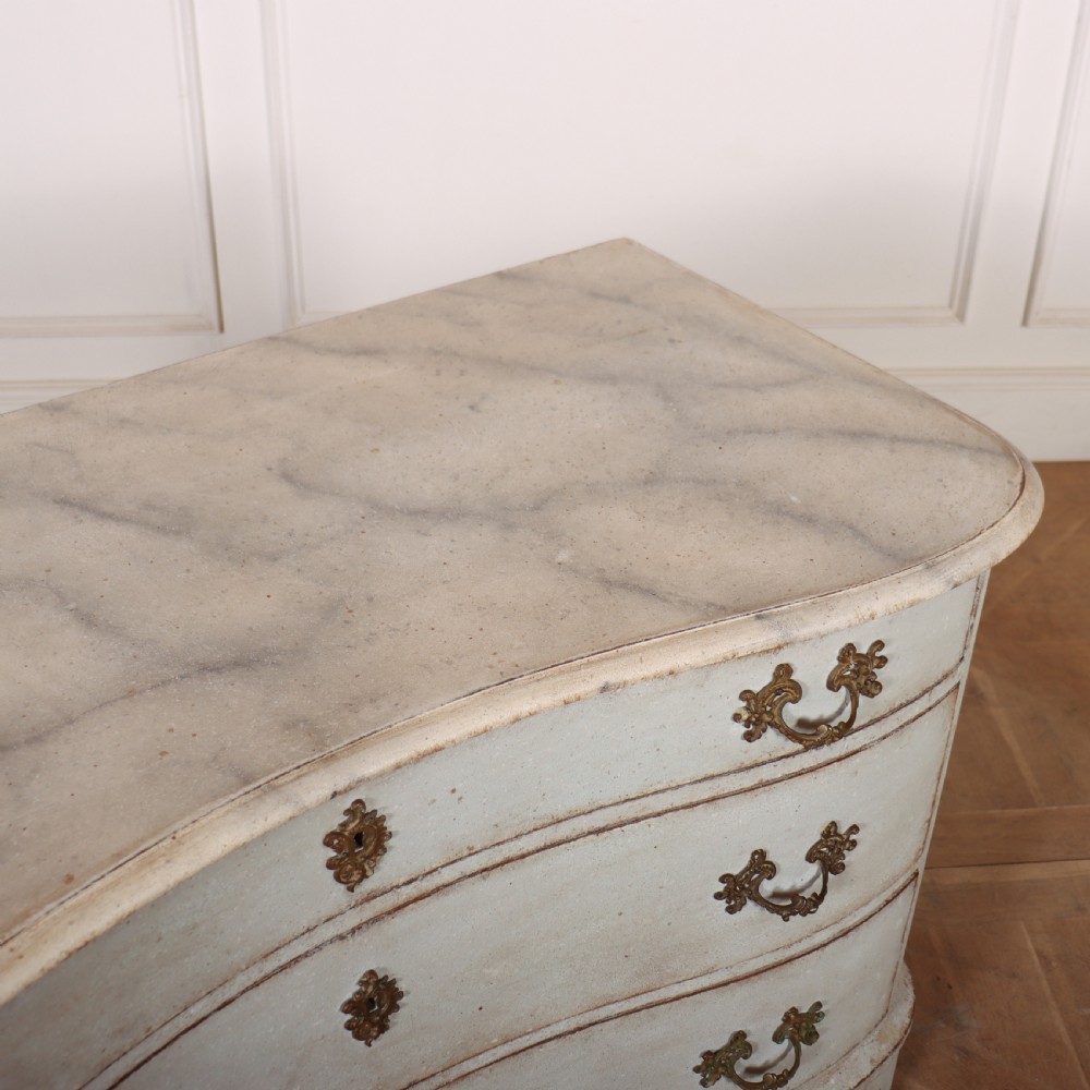 Austrian Painted Serpentine Commode View IX