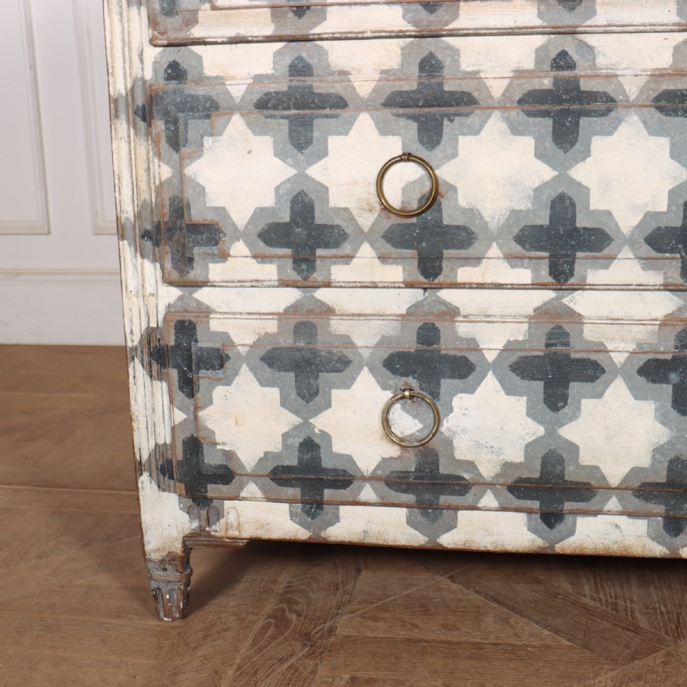 French Painted Oak Commode View III