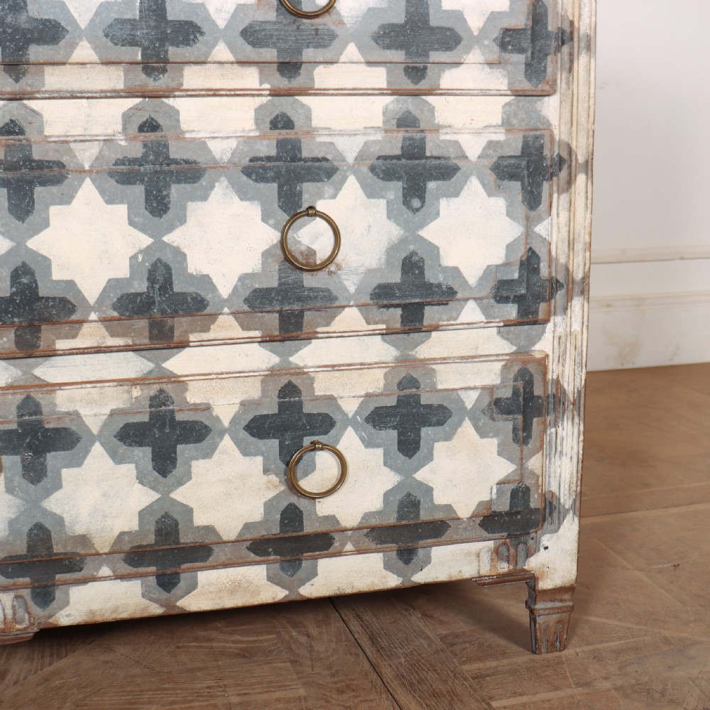 French Painted Oak Commode View IV