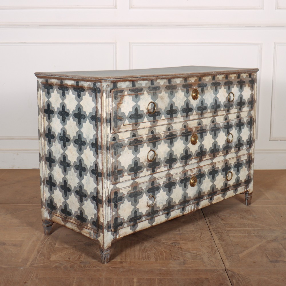 French Painted Oak Commode View IX