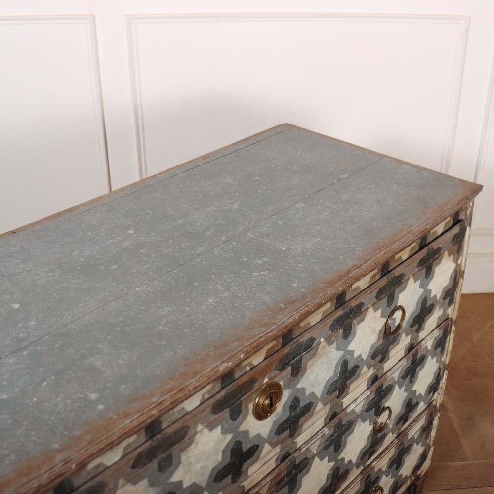 French Painted Oak Commode View XI