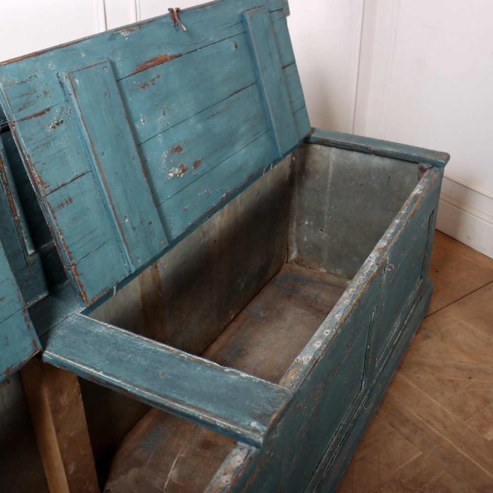 English Painted Storage Bench View V