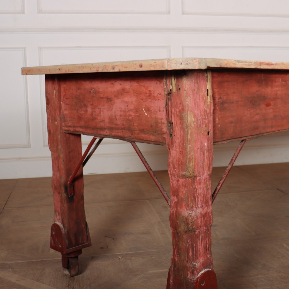 Large Sycamore Topped Preparation Table View III