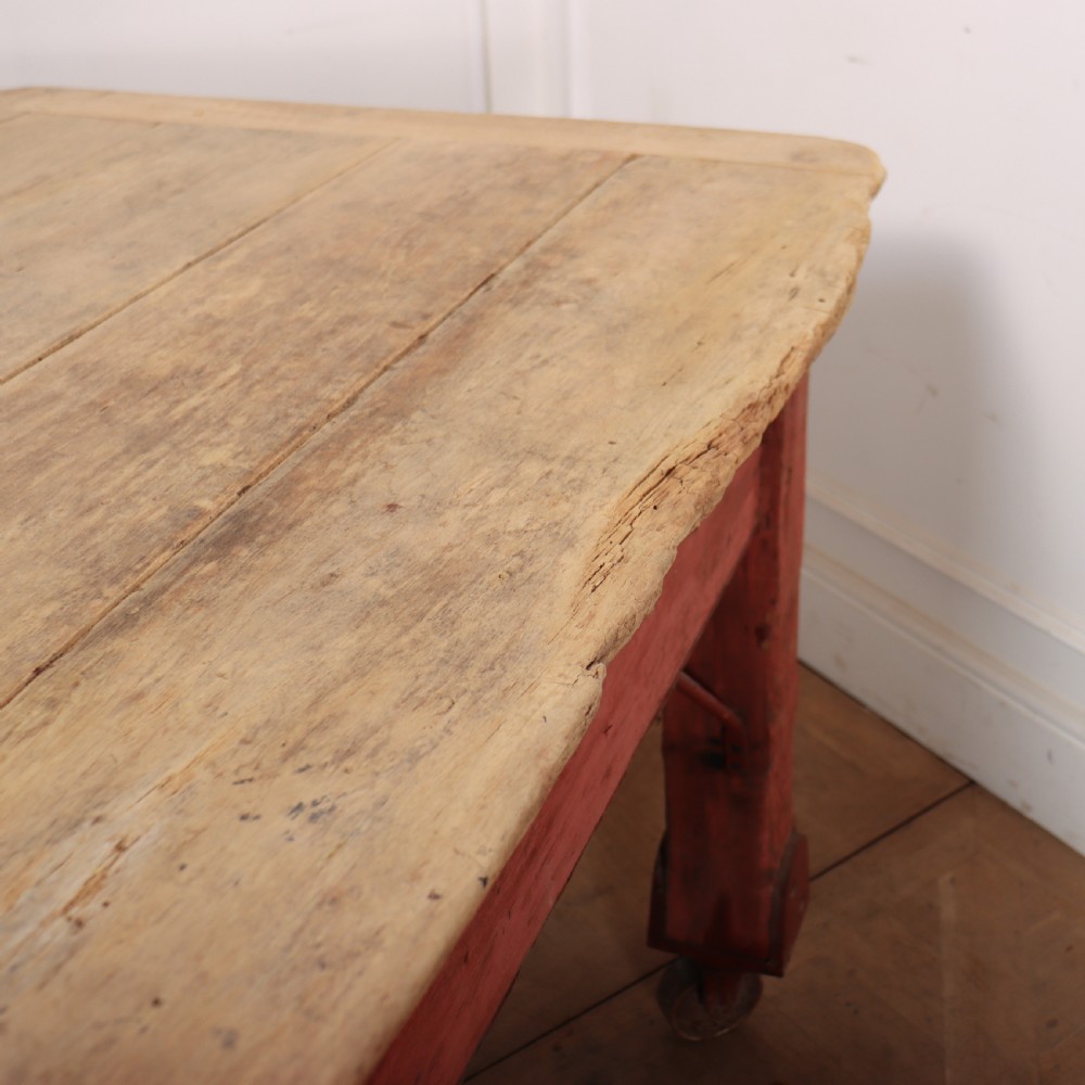 Large Sycamore Topped Preparation Table View VIII