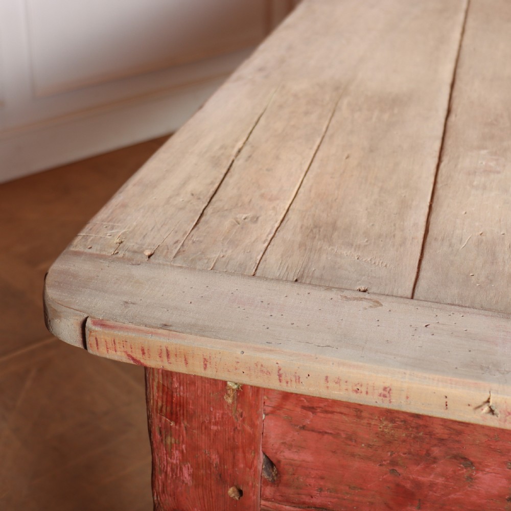 Large Sycamore Topped Preparation Table View IX