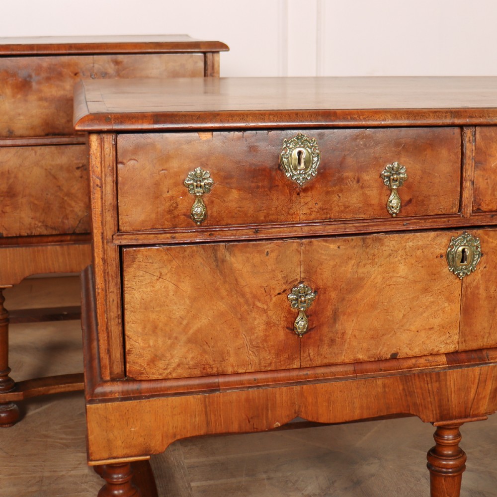 Near Pair of 18th Century Walnut Commodes View II