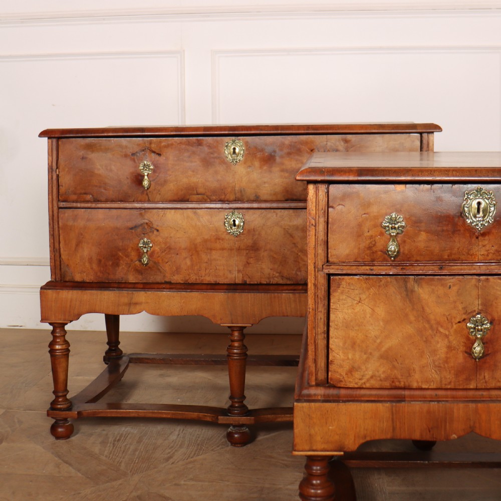 Near Pair of 18th Century Walnut Commodes View IV