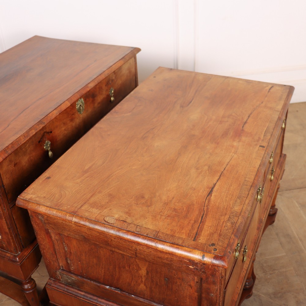 Near Pair of 18th Century Walnut Commodes View V
